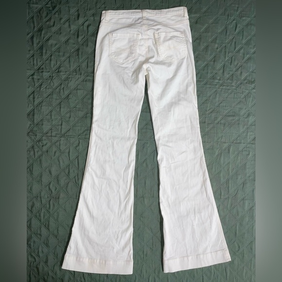 GAP "1969" High-Rise White Denim Flare Trousers, size 24/00, NWOT - Picture 4 of 13